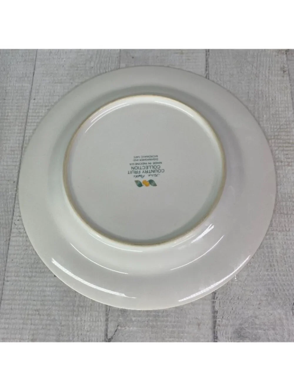 Vintage Julie Pople Avon COUNTRY FRUIT COLLECTION Porcelain Salad Plate Set 4